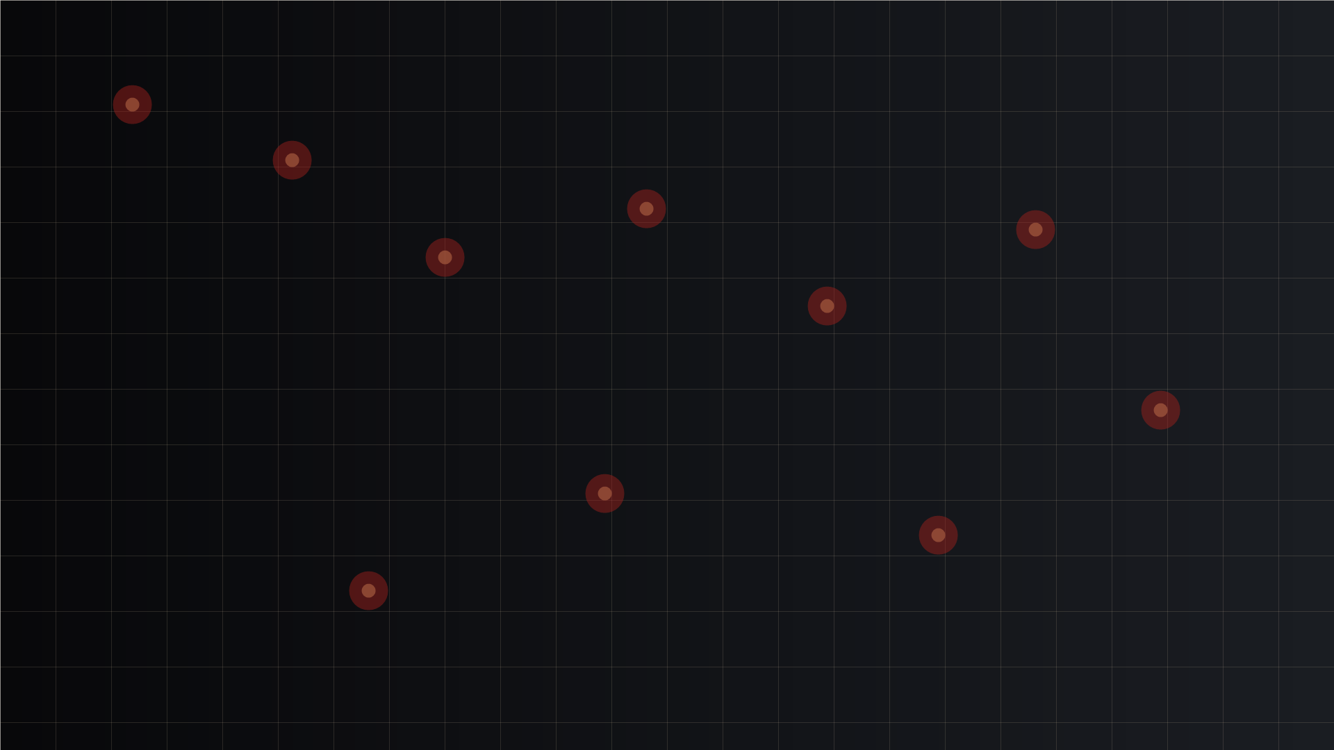 Network grid background with glowing nodes.